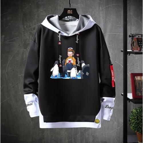 Anime A Place Further Than the Universe Hooded Unisex Casual Fake Two-Piece Costume Sweatshirt jacket Teenagers Hoodies coat