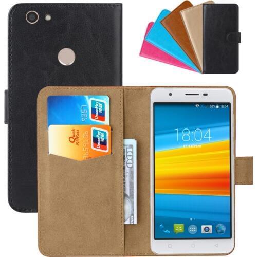 Luxury Wallet Case For DEXP Ixion MS255 Element PU Leather Retro Flip Cover Magnetic Fashion Cases Strap