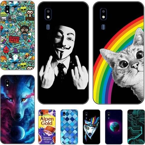 Silicone Cover For Samsung Galaxy A2 Core A 2 Core 2019 A260FD 5.0" Case Soft TPU Protective Phone Case Cartoon Bumper Shell