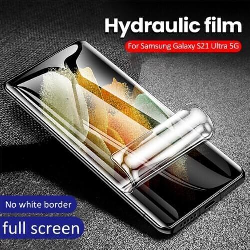 For Samsung Galaxy S21 Ultra Gel Film S21 5G Screen Protector For Samsung S21 Plus Protective Hydraulic Film flexible not glass