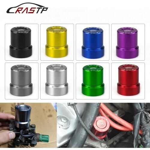 RASTP-Universal JDM Solenoid Valve Cover For Honda B-series D-series H-series Accord Civic Aluminum RS-QRF019