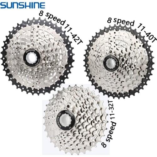 SUNSHINE 8S Speed 32T 36T 40T 42T Bicycle Flywheel Sprockets wide Ratio MTB Mountain Bike Bicycle Component part