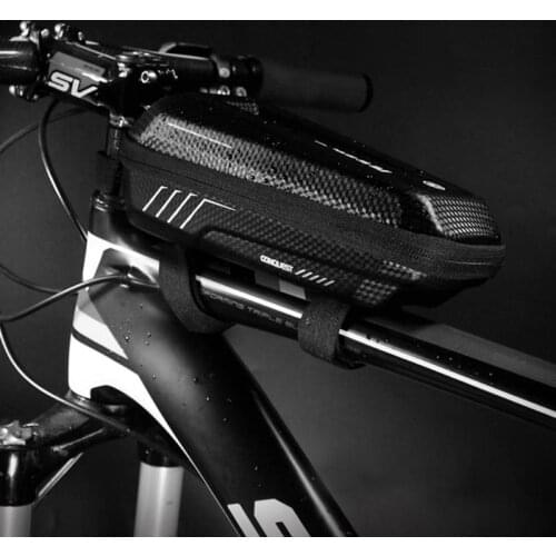 Waterproof Bicycle Top Tube Bicycle Bag Cycling Front Beam Storage Bag Case Touch Screen Bag 6 inch Cycling Pouch phone Bag
