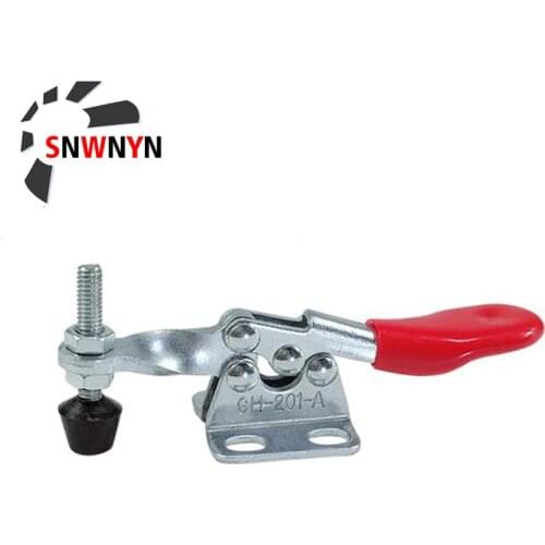 1/2/4PCS GH-201A Horizontal Toggle Clamp Quick-Release Toggle Clamps Set 27KG Vertical Toggles Clamp Hand Clip Tool For Woodwork