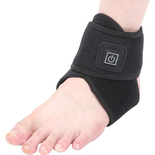 1Pcs Heating Ankle Support Strap Bandage Foot Guard Protector Adjustable Ankle Sprain Orthosis Stabilizer Ankle Therapy Brace