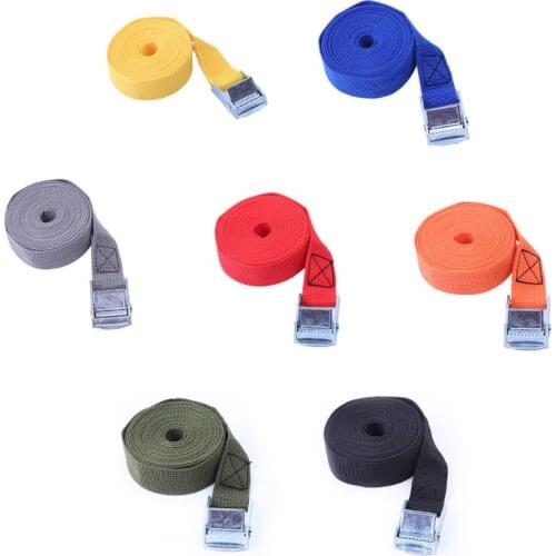 2M Buckle Tie-Down Belt With Metal Buckle for Car motorcycle bike Tow Rope Belt