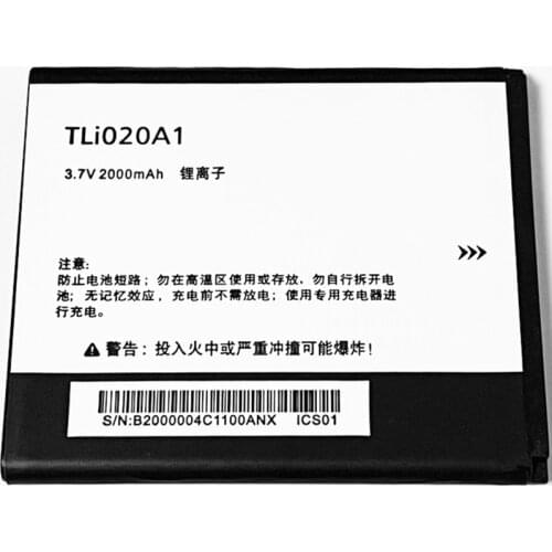 3.7V 2000mAh TLi020A1 For Alcatel One Touch Tru 5065N TLp020A2 Battery