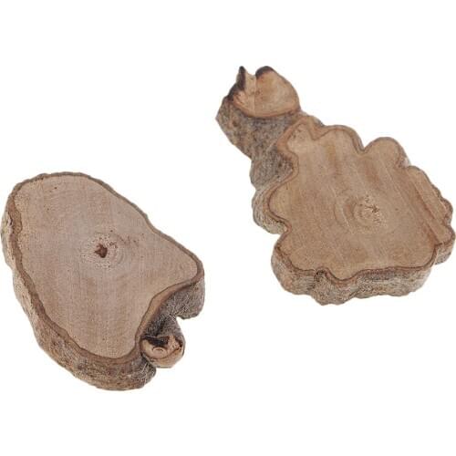 30x Natural Irregular Wood Slices Log Slabs For Home Decor & Rustic Weddings