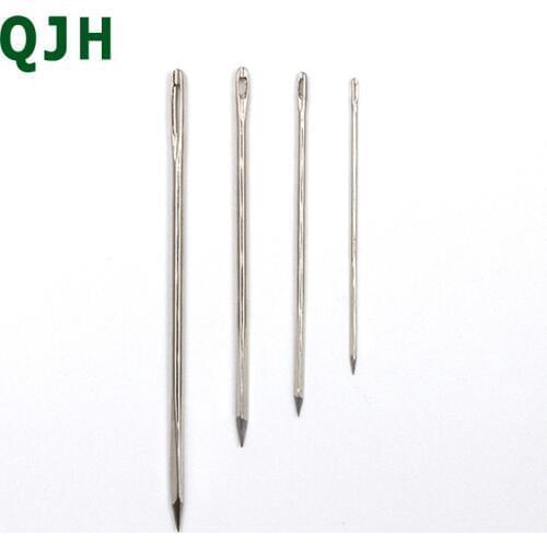4pcs Canvas Fur Leather Craft Tools Triangular Sewing Pin,DIY Manual Dedicated Leather Needle,Knitting Accessories,With Bottle