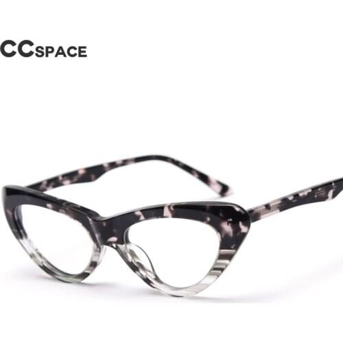 49803 Retro Cat Eye Anti Blue Optical Acetate Frames Men Women Fashion Computer Glasses