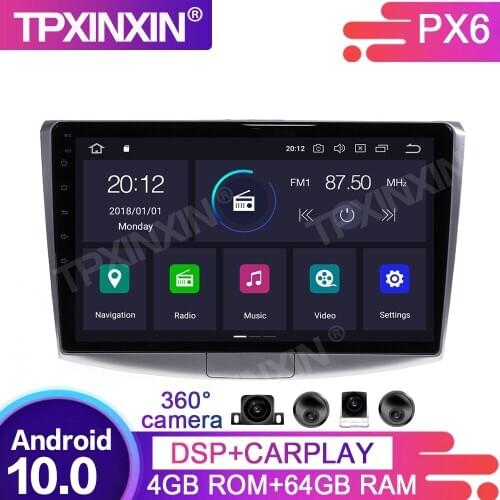 64G Android 10 For Volkswagen MAGOTANCC 2010-2016 Car Multimedia Player GPS Navigation Headunit Radio Audio Stereo Tape Recorder