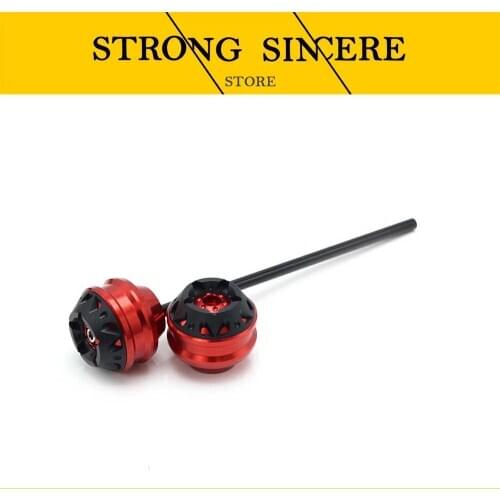 Free delivery for KAWASAKI ZX-10R ZX 10R 2008-2015 CNC Modified Motorcycle Front and rear wheels drop ball / shock absorber