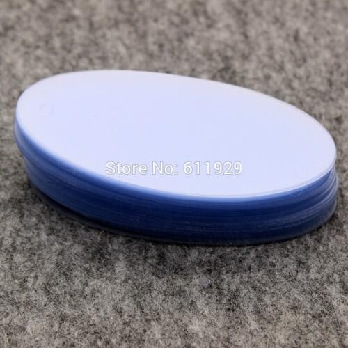 500 pcs/lot Free shipping clothing PVC hang tag/clothing printed tag/oval plastic tag/blank transparent tags/oval labels
