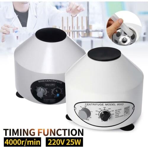 4000rpm Electric Centrifuge Machine Desktop Lab Centrifuge Lower-speed Centrifugal Machine Timing Bubble Removal Serum Separate