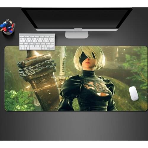 Cool Nier Game Mouse Pad Washable Professional PC Gaming Computer XL Mousepad Big Desk Mat To Gamer Best Christmas Gifts