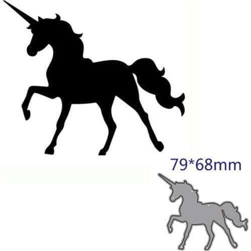 Metal cutting dies cut die mold unicorn decoration Scrapbook paper craft knife mould blade punch stencils