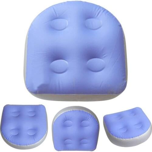 Multifunctional Spa Booster Seat Inflatable Massage Chair Cushion With Suction Cup Back Support Mat Home Bathroom Accessories
