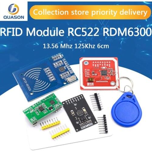 RFID module RC522 MFRC-522 RDM6300 Kits S50 13.56 Mhz 125Khz 6cm With Tags SPI Write & Read for arduino uno 2560