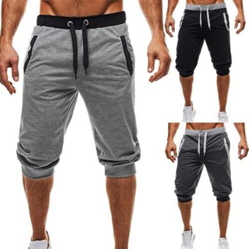 Men Summer Harem Pants Slacks Casual Shorts Sport Sweatpants Drawstring Jogger Trousers Comfortable to wear for Daily Life