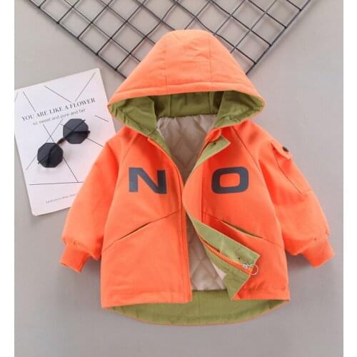 NEW Childrens Parkas Winter Jacket Girl Boys Winter Top Down Coat Kids Warm Thick Velvet Hooded Baby Coats Causal Outerwear