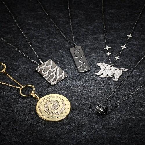 LIDU High Quality 925 Silver Star Adjustable Necklace Is A Stylish And Elegant Monaco Jewelry Gift For Friends