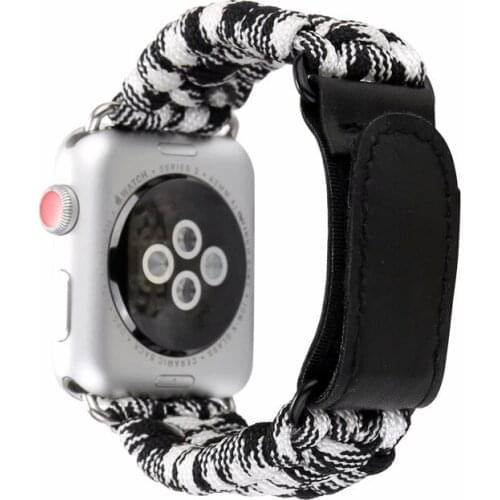 Nylon Rope strap for Apple Watch bands SE 42 44 for iwatch band 38mm 40mm Series 6 5 4 3 2 1 Paracord Survival Bracelet