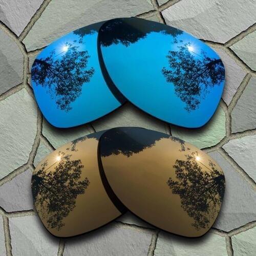 Sky Blue&Bronze Copper Sunglasses Polarized Replacement Lenses for Oakley Dispatch 2