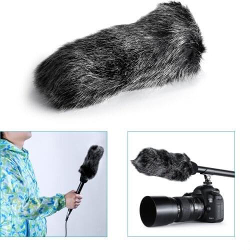 Neewer Outdoor Microphone Furry Windscreen Muff for MIC-01 MIC108 MIC-121 Stereo Mic/TAKSTAR SGC-598/NW-598/SHENGGU SG209/108