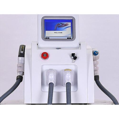 Factory Price 2 in 1 IPL SHR / OPT / Elight ND-YAG Hair Removal and Laser Tattoo Removal Beauty Machine for Salon