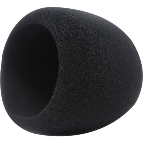 1PC Black Replacement Foam Cover Handheld Stage Microphone Windscreen Sponge Cover Karaoke Protective Cap For Blue Yeti / Pro