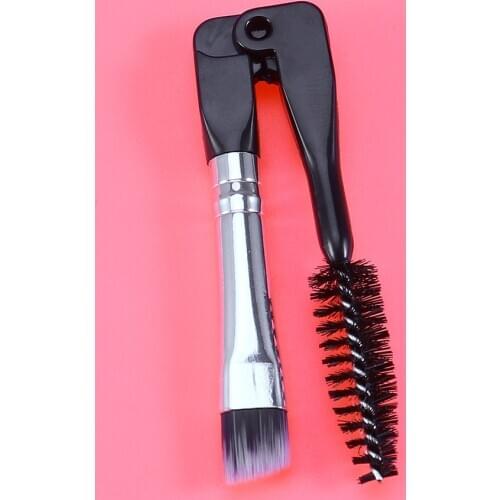 10PCS Foldable Eyebrow Brush Mini Double Sided Eyebrow Brushes Professional Eyebrow Paint Brush Spiral Eyelash Brushes