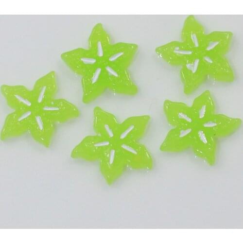 100/50pcs Resin Flatback Simulation Fruit Carambola 14MM Cabochons For Scrapbooking Hair Bow Center DIY