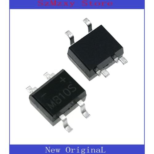 100PCS/Lot New MB10S MB10 0.5A 1000V SMD4