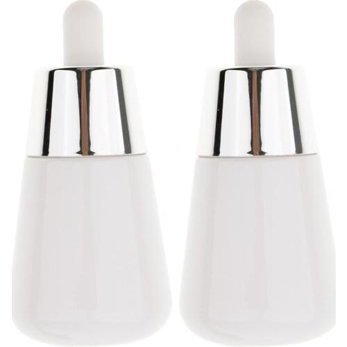 2pcs 30ml Glass Makeup Eye Dropper Bottle Liquid Drop Pipette Reagent Empty