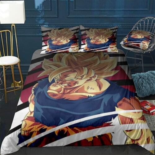 Goku Vegeta Super Saiya Duvet Cover Comfortable Quilt Home Decora Design Universal Bedding Set Bedclothes+Pillowcase 3pcs