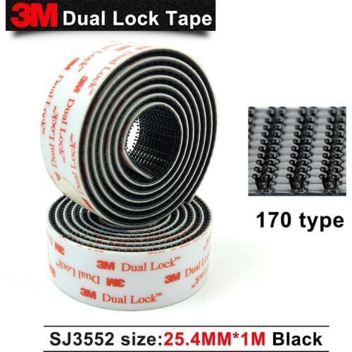 3M SJ3552 Mushroom Head Wake-Like Shape Dual Lock 170 Mpa 1m Length 25.4mm Width