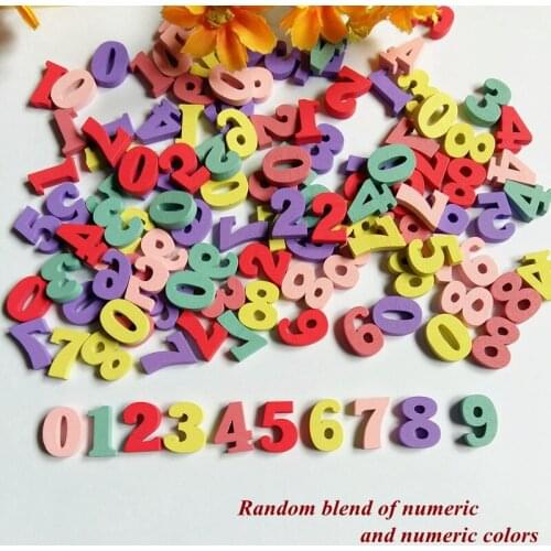 50pcs Randomly Mixed Letter alphabet nonporous wooden Scrapbooking Carft for decoration Diy Decoration Botones Decorativos