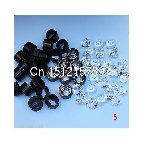 50pcs 5 degree / 90 degree/15 degree Lens Reflector Collimator with Holder Set For 1w 3w 5w LED