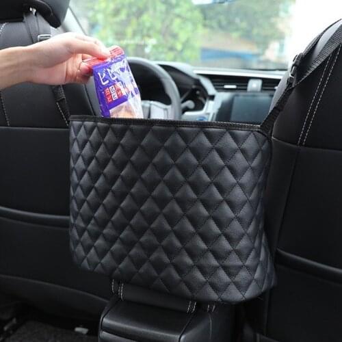Car Storage Bag Large Capacity Elastic Mesh Net Bag Soft Adjustable Buckle Car Organizer Back Storage Bag Luggage Holder Pocket