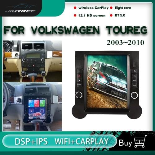 12.1 INCH HD screen Android Car Radio GPS Navigation For Volkswagen Toureg 2003-2010 Car Multimedia Player Vertical Stereo