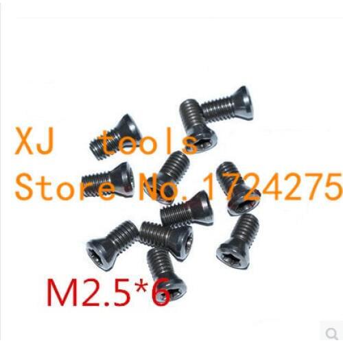 Free Shipping 50pcs M2.5x6mm Insert Torx Screw for Replaces Carbide Inserts CNC Lathe Tool
