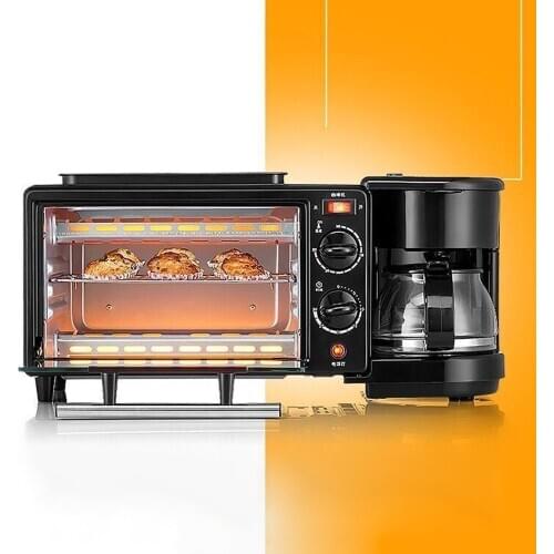 Household Three in One Breakfast Machine Bread Toaster Oven Breakfast Machine Full Automatic Coffee Machine