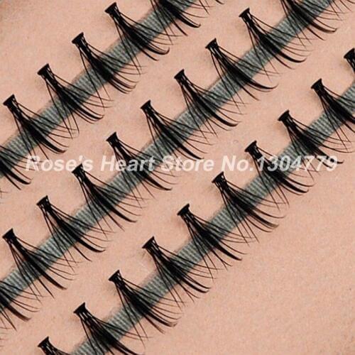 Black false eyelashes individual fake mink eye lashes extension beaury makeup tools 12mm 10mm 8mm