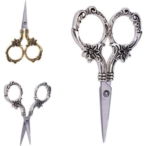 Elegant Vintage Scissor Sewing Tool Tailor Handicraft Embroidery Fabric European Retro classic Antique Craft Tailors Scissors