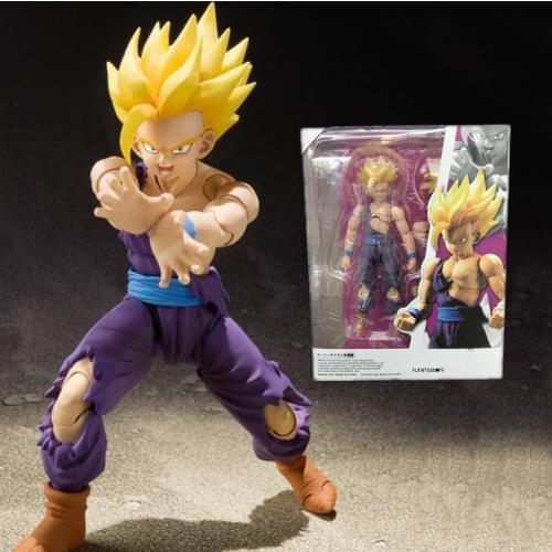 Dragon Ball Z Anime Figure Son Gohan SHF Super Saiyan Figurine Goku Son Hurt Figma DBZ Figural Juguetes Brinquedos Collection