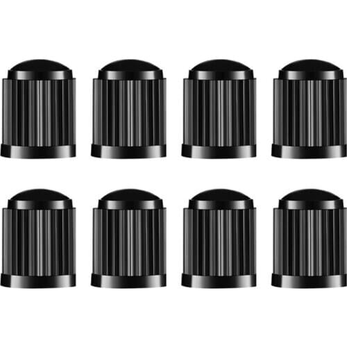 8 Pcs/Set Tyre Valve Cap Plastic Car Tire Stem Dust Covers with Seal Ring for SUV Motorbike Trucks Bike Protector Accessories