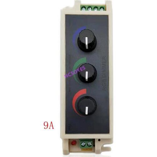 DC12V - 24V 9A RGB Controller 3 Channel RGB LED Dimmer Controller Knob for 3528 5050 RGB LED Strip Light