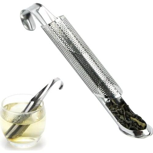 Kitchen Tea Spoon Infuser Filter Stainless Steel Infuser Pipe Design Touch Feel Holder Tool For Mug Fancy Filter Teaware Tool