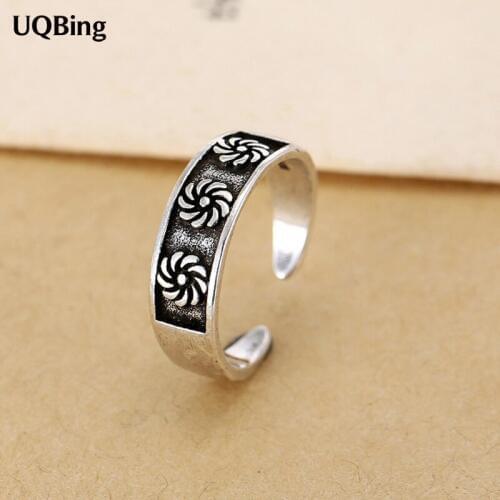 New Arrival Retro Silver Color Open Rings For Women Girl Jewelry Drop Shipping