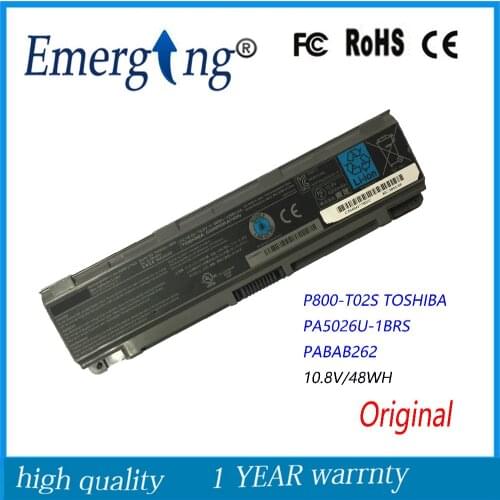 10.8V 48Wh New Original Laptop Battery for Toshiba L800 M805 L850 PA5026U 1BRS PA5027U-1BRS PA5027U1BRS PA5027